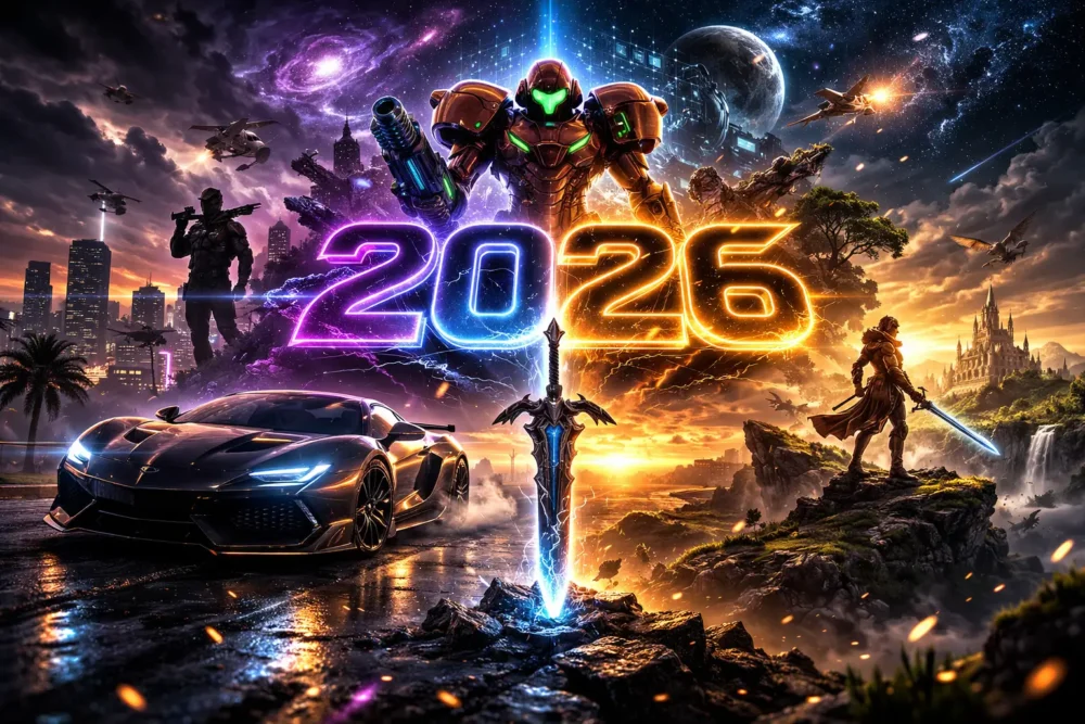 Calendário de games 2026 lançamentos