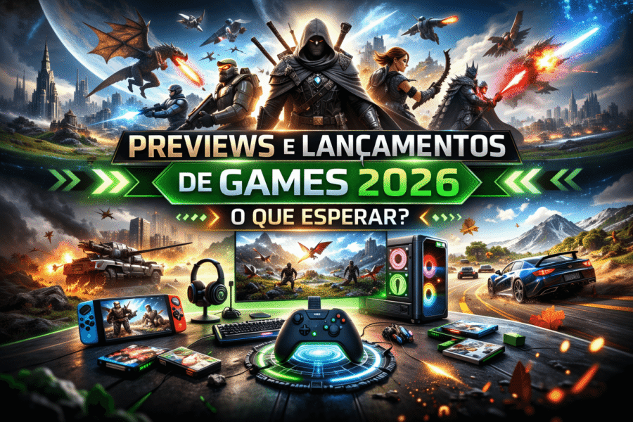 Previews e lançamentos de games 2026