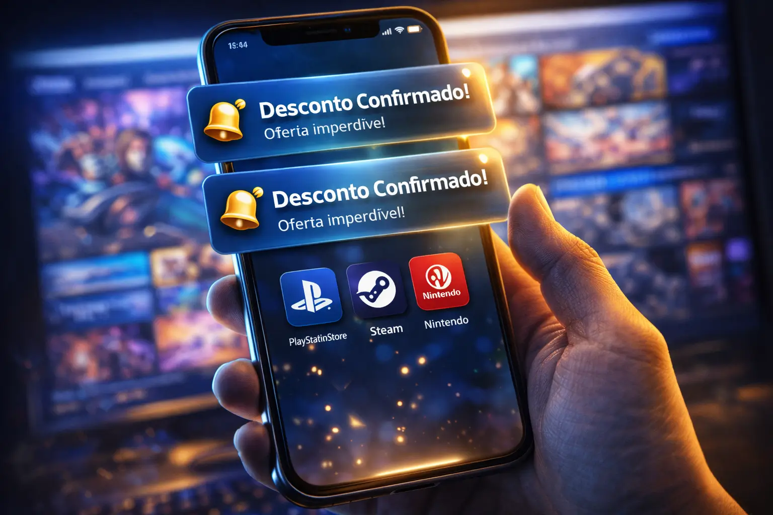 Promoção de jogos PS Store Steam eShop 2026