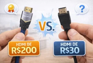Cabos HDMI de R$ 200 vs. Cabos de R$ 30