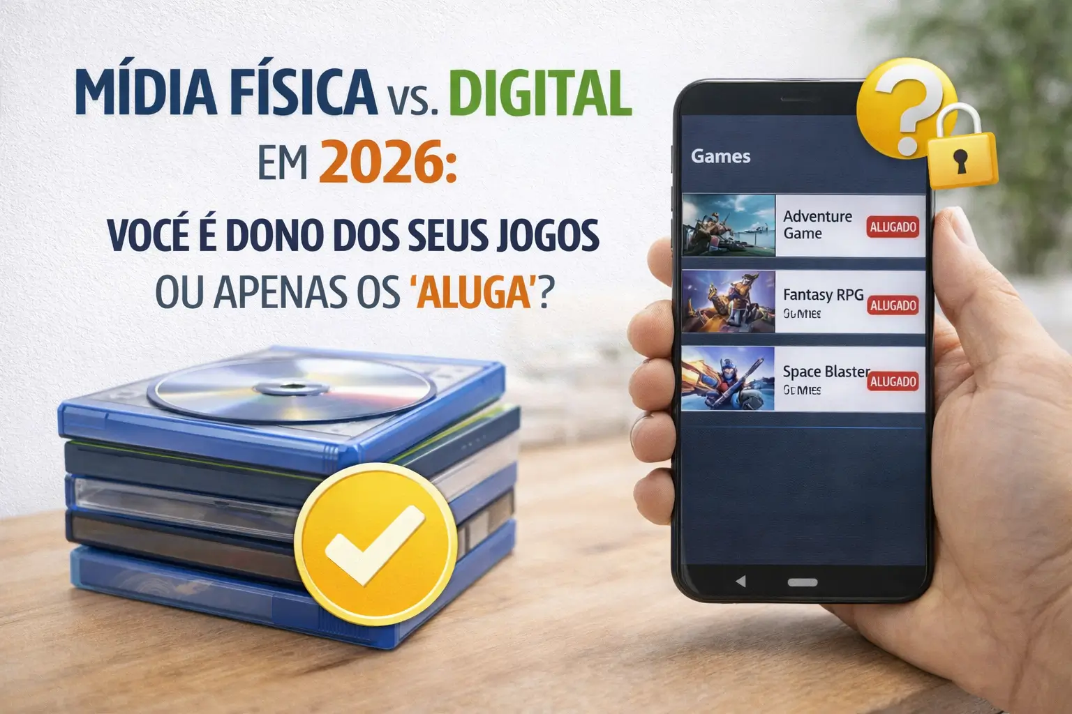 Mídia Física vs. Digital em 2026