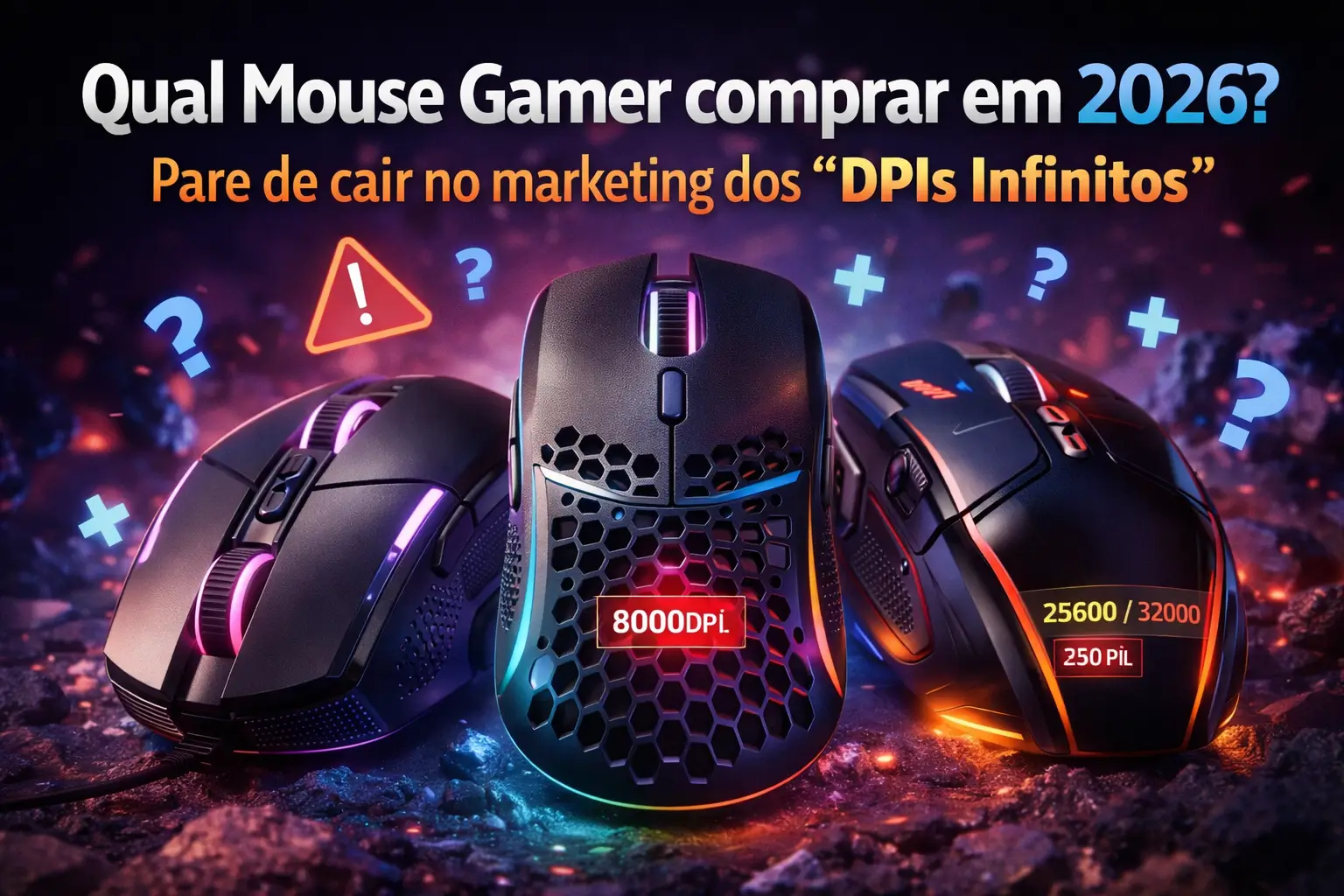 Qual Mouse Gamer comprar em 2026 Pare de cair no marketing dos “DPIs Infinitos”
